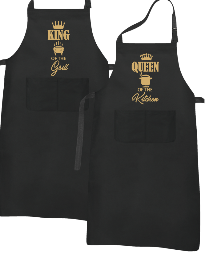 Prijuostės King of the grill Queen of the kitchen